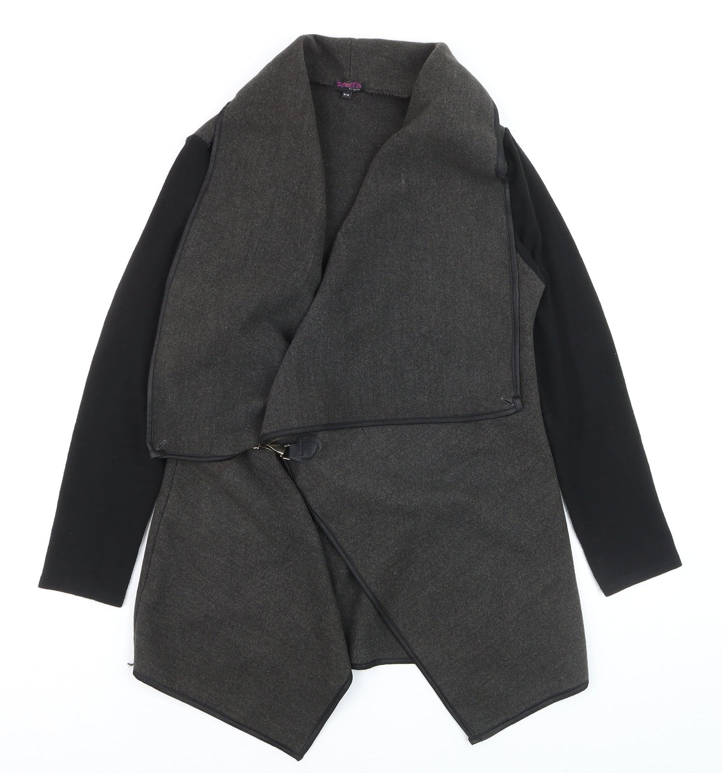 Stella Morgan Womens Grey Wool Blend Coatigan Size 8 Regular Fit