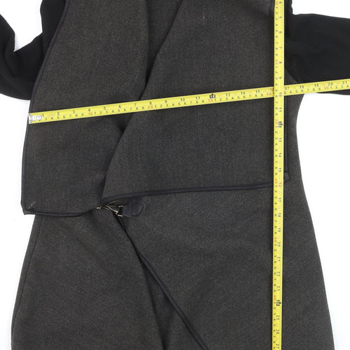 Stella Morgan Womens Grey Wool Blend Coatigan Size 8 Regular Fit