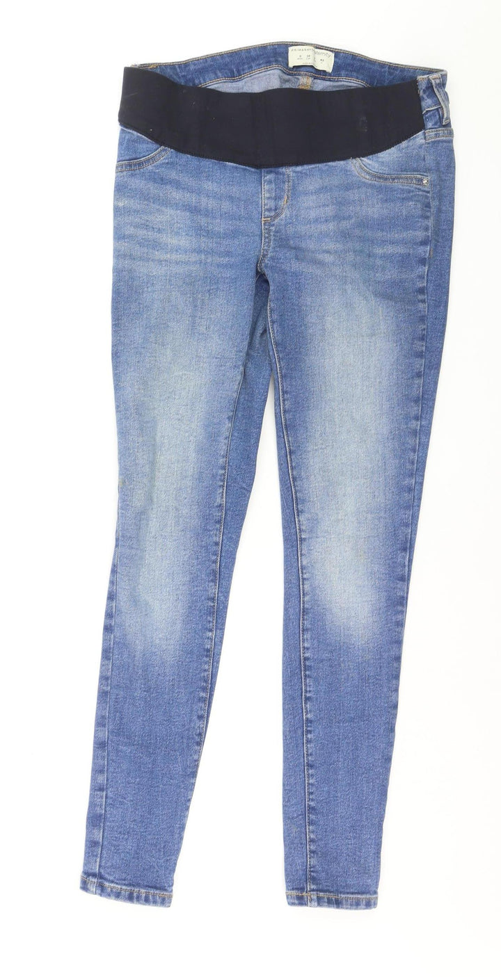 Primark Maternity Blue Skinny Jeans Women’s Size 8 Stretch Denim
