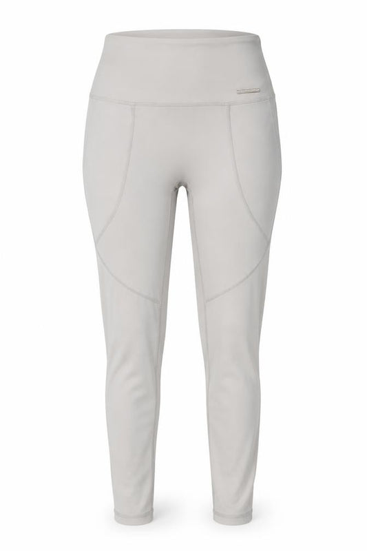GYMGODDESS Womens Beige Leggings L Activewear High Waist Stretch