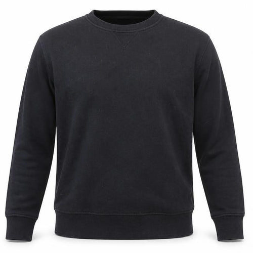 Gap Men's Black Cotton Blend Crew Neck Pullover Sweatshirt S