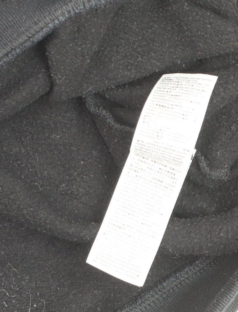 GAP Men's Black Cotton Blend Crew Neck Pullover Sweatshirt S