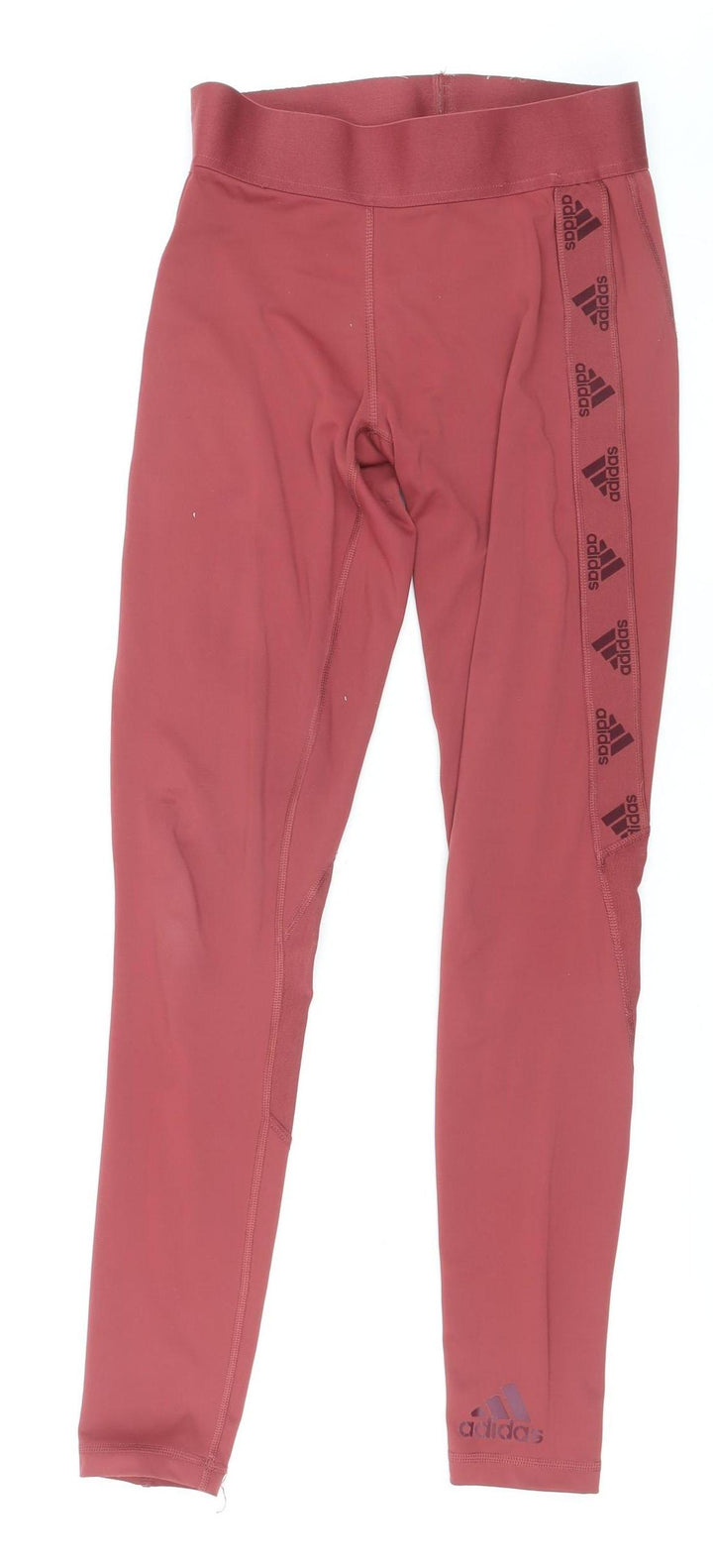 Adidas Women’s Red AEROREADY Leggings S 8-10 Breathable Tight Fit