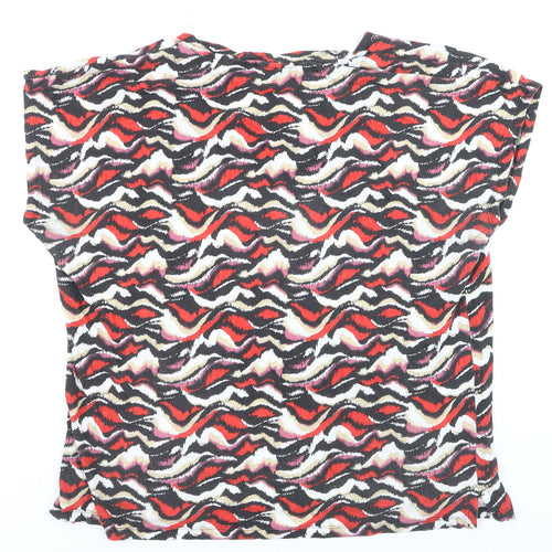 Dunnes Women’s Multicoloured V-Neck Cotton Modal T-Shirt L