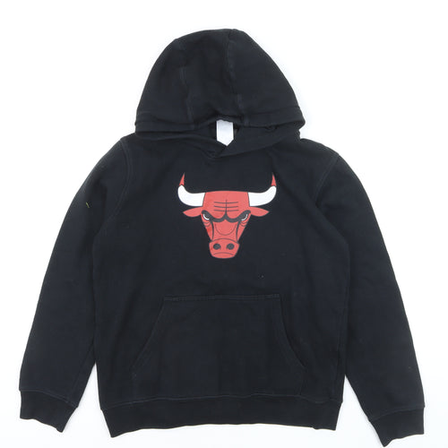 NBA Youth Boys Black Hoodie 14-16 Years Pullover Cotton Blend