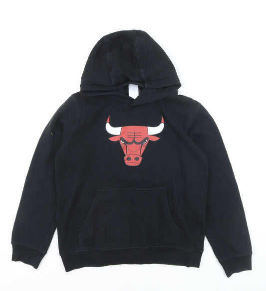 NBA Youth Boys Black Hoodie 14-16 Years Pullover Cotton Blend