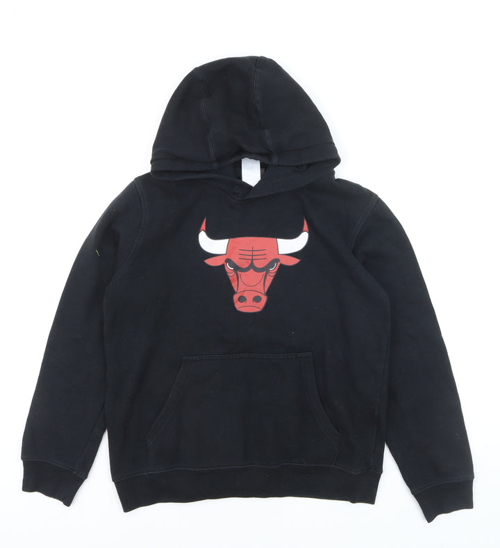 NBA Youth Boys Black Hoodie 14-16 Years Pullover Cotton Blend