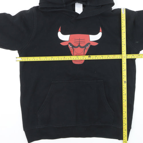 NBA Youth Boys Black Hoodie 14-16 Years Pullover Cotton Blend