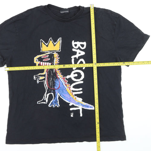 Primark x Basquiat Mens Black XL Graphic Art T-Shirt