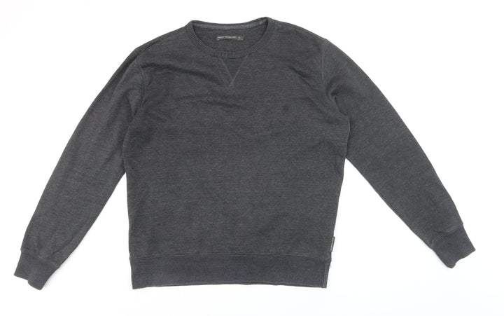 French Connection Men's Grey Cotton Pullover Jumper M