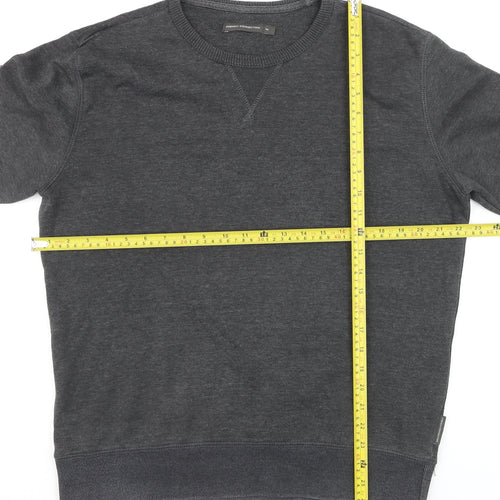 French Connection Men's Grey Cotton Pullover Jumper M