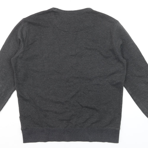 French Connection Men's Grey Cotton Pullover Jumper M