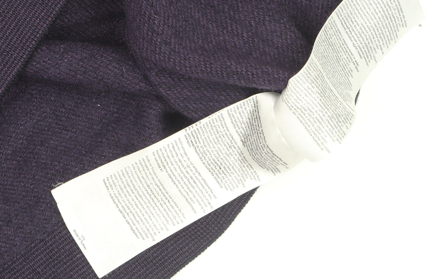 Bugatti Men’s Purple Wool Mix Crew Neck Jumper Size 2XL