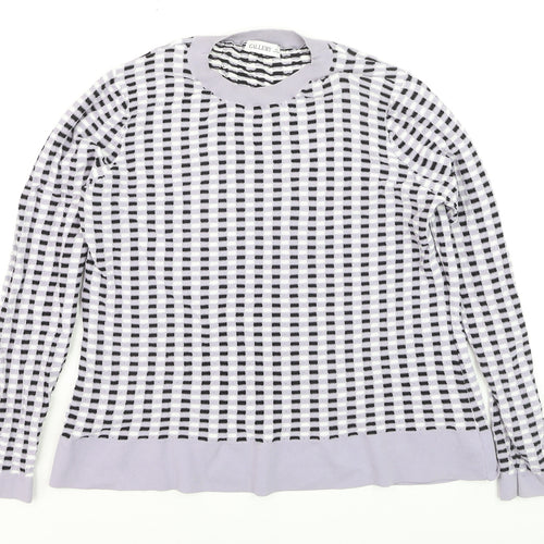 Gallery Women's Multicoloured Crew Neck Long Sleeve Pullover Jumper Size 12