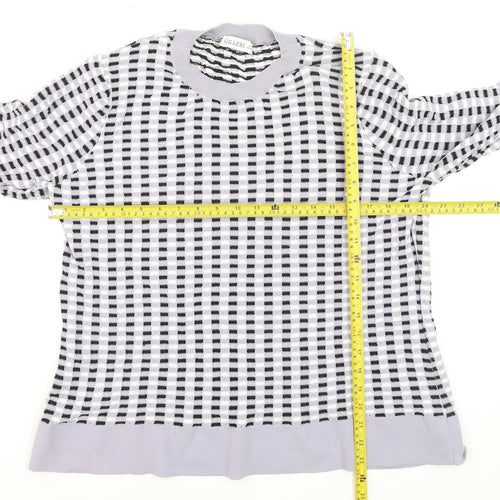 Gallery Women's Multicoloured Crew Neck Long Sleeve Pullover Jumper Size 12