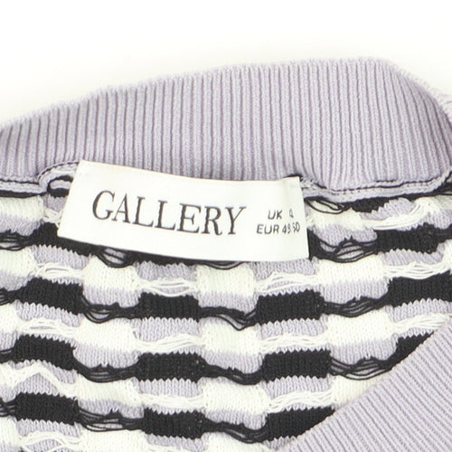 Gallery Women's Multicoloured Crew Neck Long Sleeve Pullover Jumper Size 12