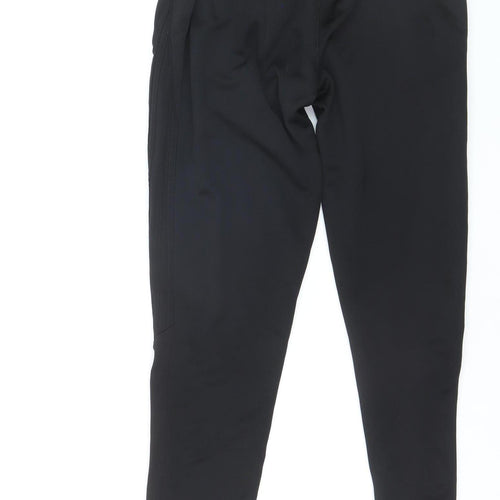 O'Neills Womens Black Medium Track Pants Elastic Waist Zip Hem