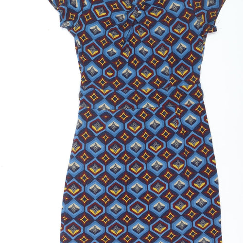 Vila Joy Women's Multicoloured Geometric Bodycon Dress M