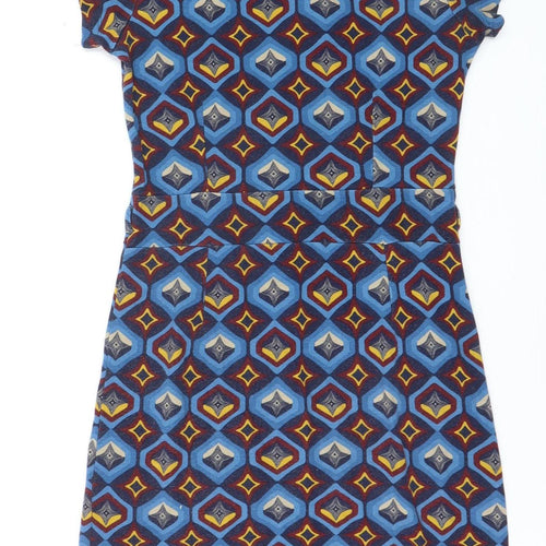 Vila Joy Women's Multicoloured Geometric Bodycon Dress M