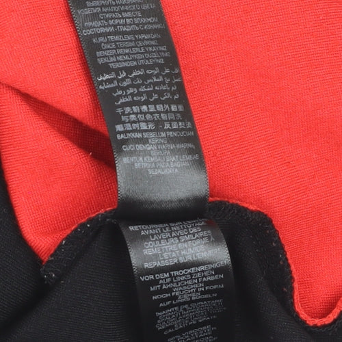 Edhering Women’s Red Black Bodycon Jersey Knee Length Dress Size 12