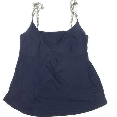 Mexx Women's Blue Lyocell Camisole Tank Top Size M