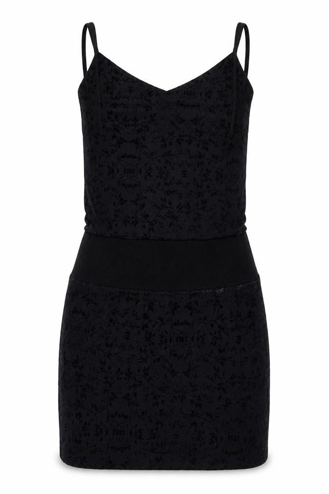 Miss Players Women's Black L Bodycon Sleeveless Party Dress