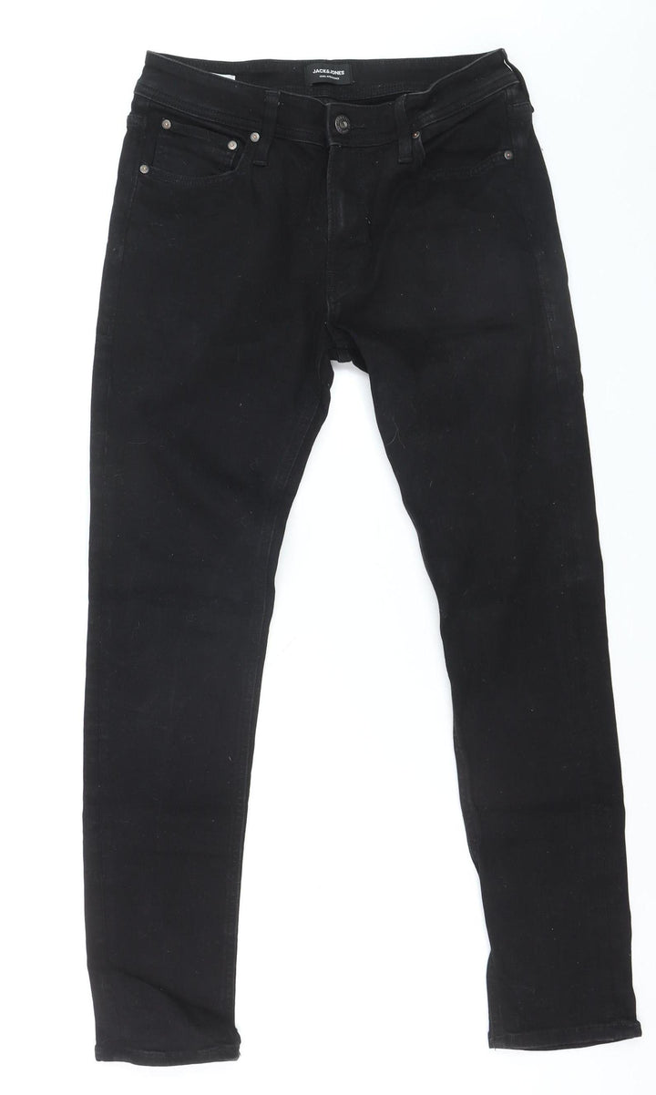 Jack & Jones Men's Black Slim Fit Skinny Denim Jeans 32W 30L