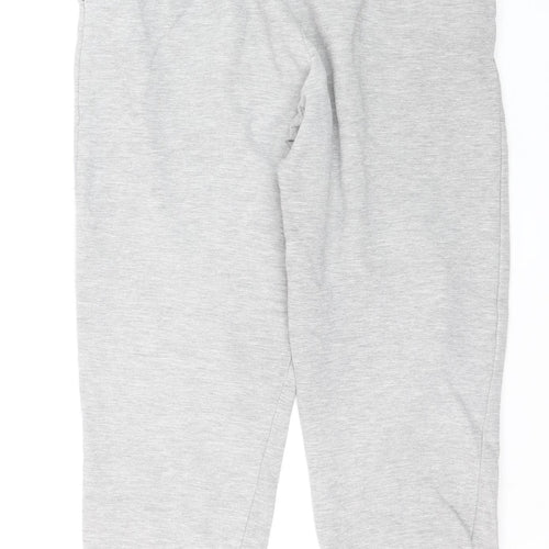 PrettyLittleThing Girls Grey Jogger Trousers S Elastic Waist Fleece