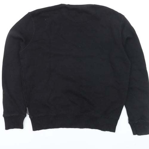 French Connection Men’s Black Cotton Pullover Jumper M