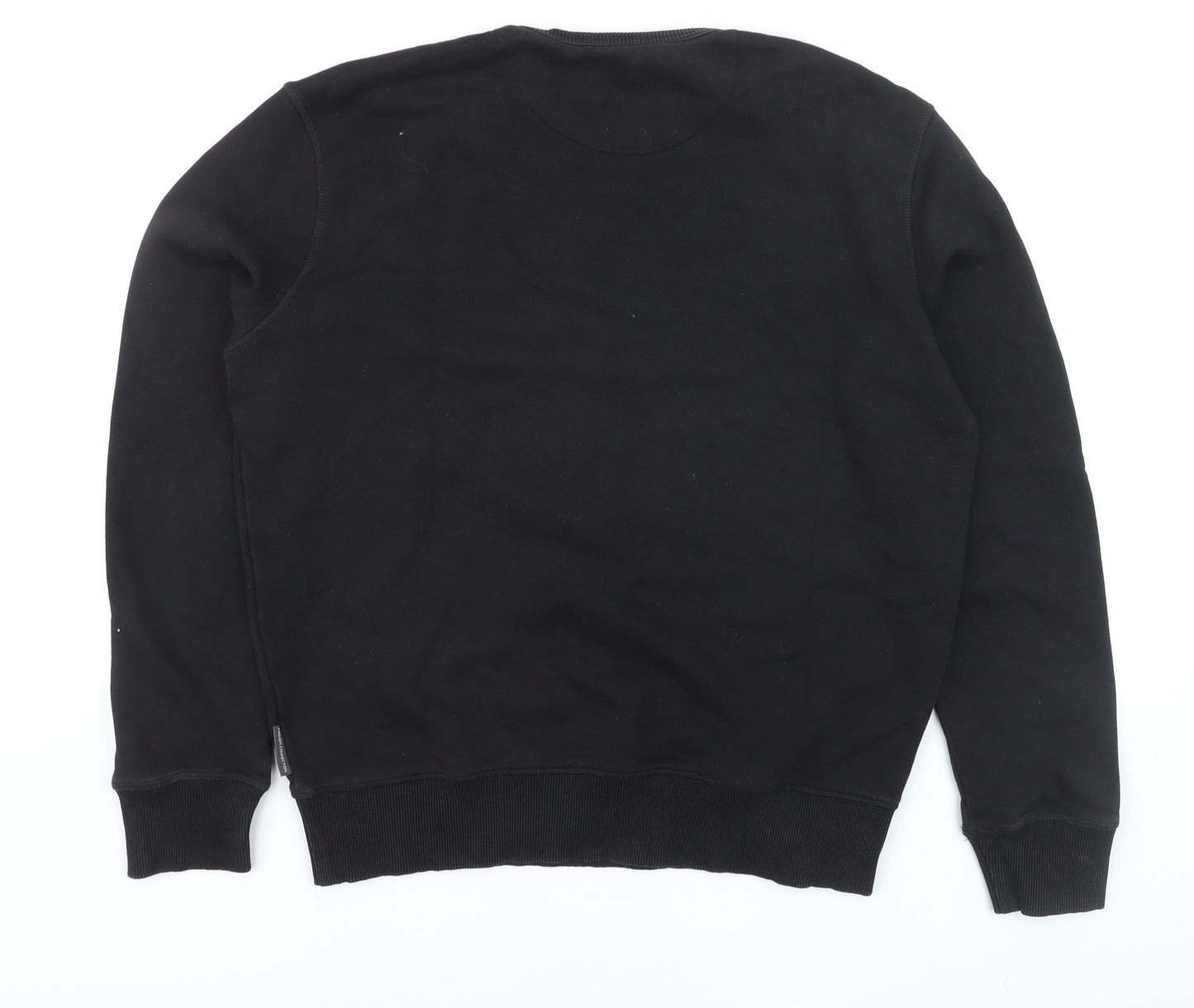 French Connection Men’s Black Cotton Pullover Jumper M
