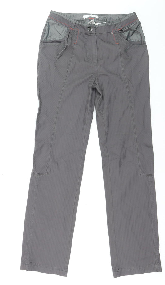 Energie Men Grey Straight Jeans 34 Waist Cotton Blend Stretch