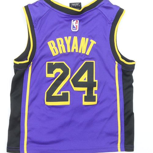 Jordan Boys Purple Lakers #24 Basketball Tank Top Jersey 6 Years