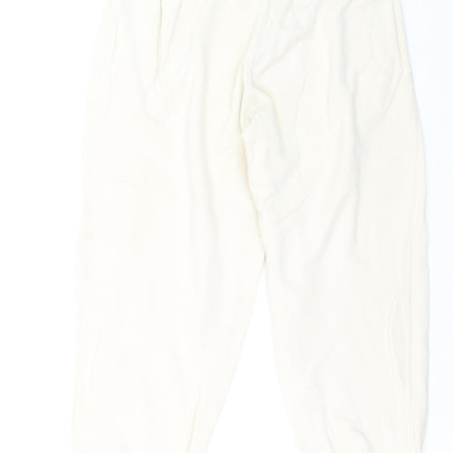 Superdry Girls Ivory Jogger Trousers Size 12 Years Cotton Blend