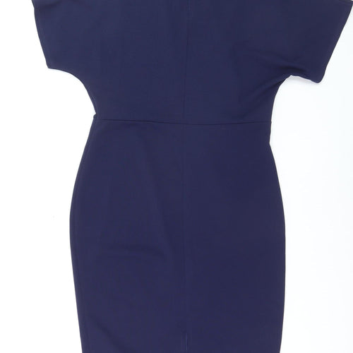 Lipsy Women’s Blue Sheath Knee Length Dress Size 16