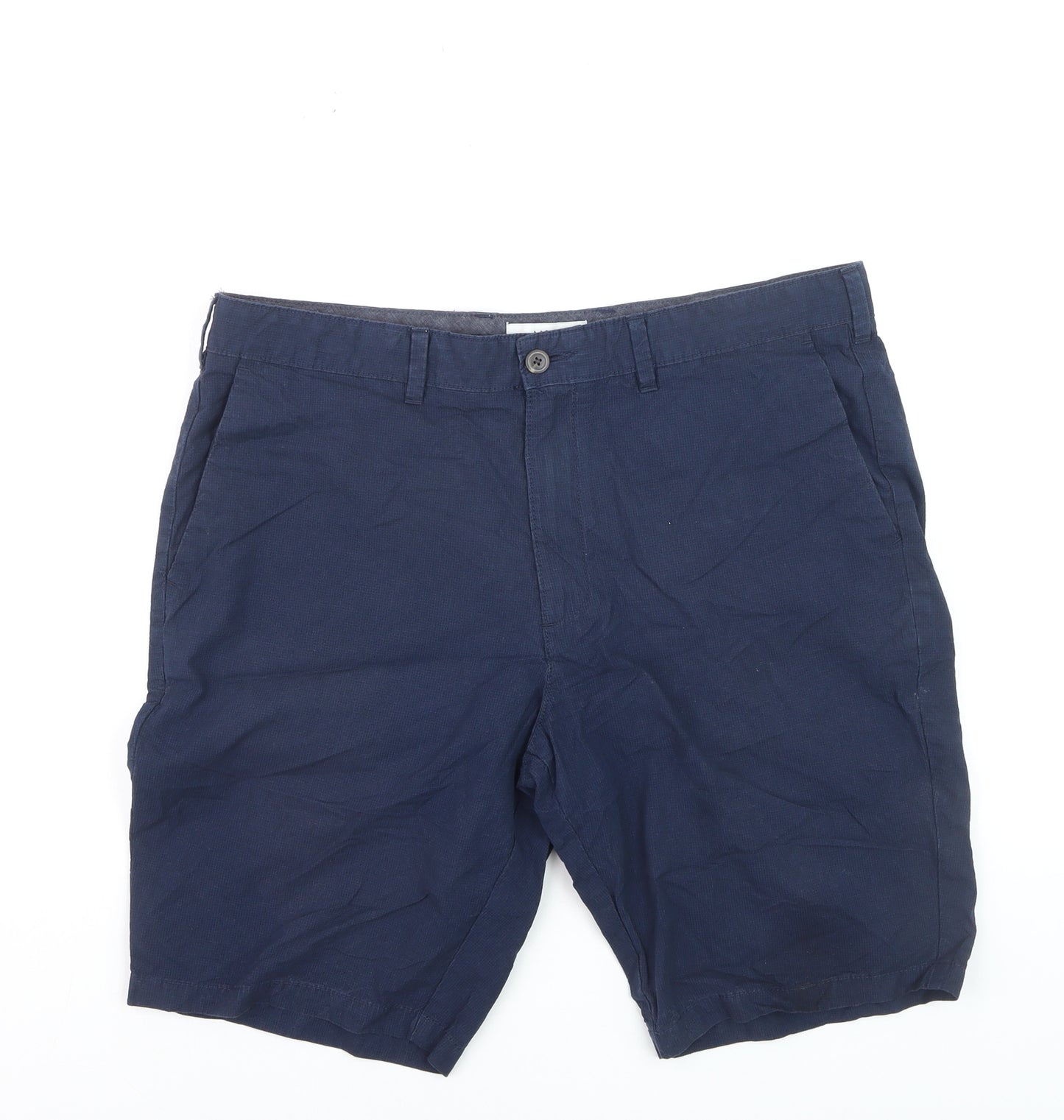 Marks and Spencer Men’s Blue Chino Shorts Size 36 Regular Fit