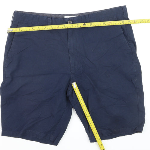 Marks and Spencer Men’s Blue Chino Shorts Size 36 Regular Fit
