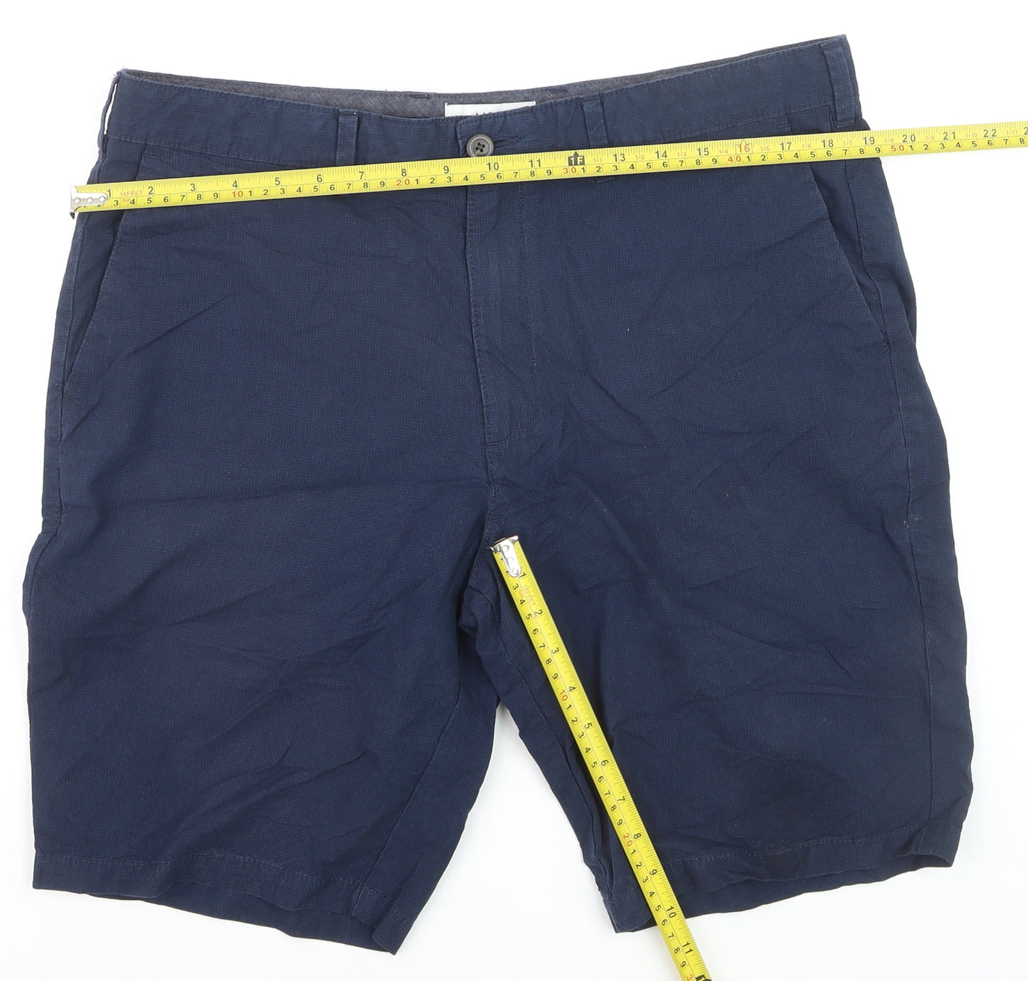Marks and Spencer Men’s Blue Chino Shorts Size 36 Regular Fit
