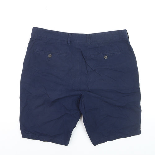 Marks and Spencer Men’s Blue Chino Shorts Size 36 Regular Fit