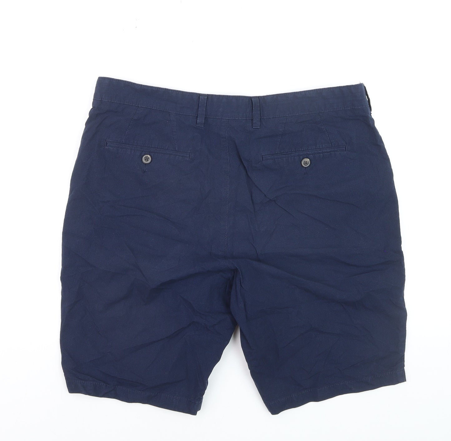 Marks and Spencer Men’s Blue Chino Shorts Size 36 Regular Fit