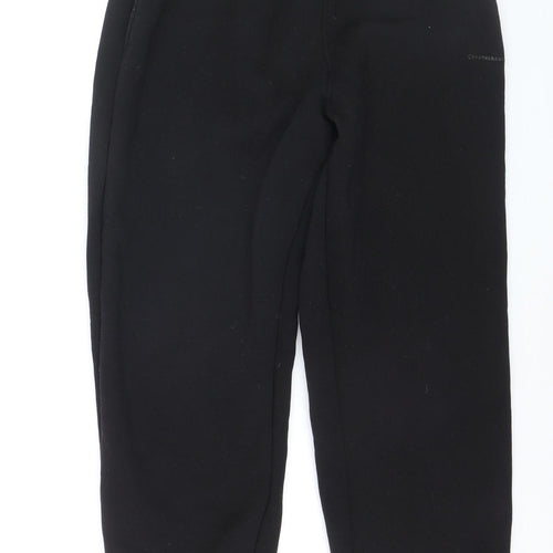 Brother and Kin Boys Black Jogger Trousers L Fleece Elastic Waist Casual