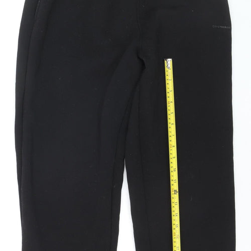 Brother and Kin Boys Black Jogger Trousers L Fleece Elastic Waist Casual
