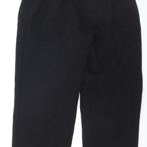 Brother and Kin Boys Black Jogger Trousers L Fleece Elastic Waist Casual