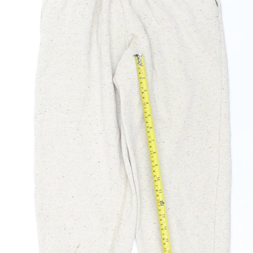Nike Boys Beige Jogger Sweatpants 13-14 Years Cotton Blend Fleece Trousers