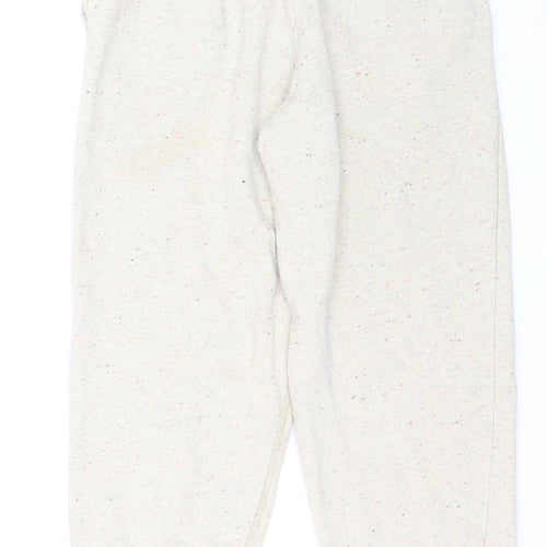 Nike Boys Beige Jogger Sweatpants 13-14 Years Cotton Blend Fleece Trousers