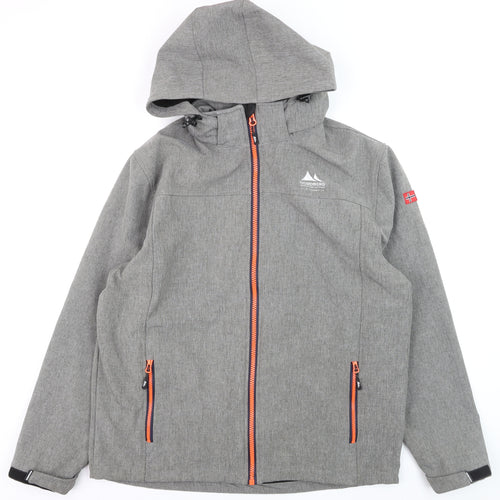 Nordberg Men’s Grey 2XL Full Zip Hooded Softshell Jacket
