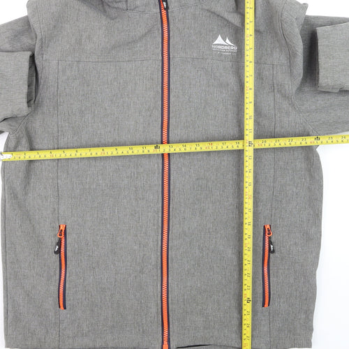 Nordberg Men’s Grey 2XL Full Zip Hooded Softshell Jacket
