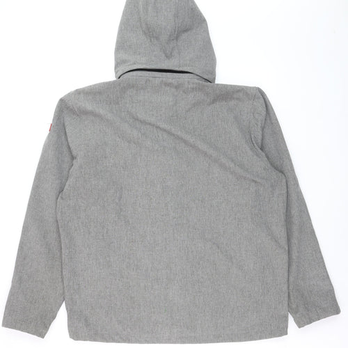 Nordberg Men’s Grey 2XL Full Zip Hooded Softshell Jacket