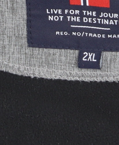 Nordberg Men’s Grey 2XL Full Zip Hooded Softshell Jacket
