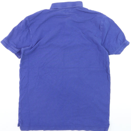 Levi's Men's Blue Short Sleeve Cotton Polo Shirt Size M