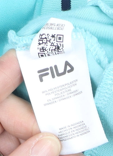 Fila Men's Blue Track Jacket M Velour Full Zip Retro Sportswear